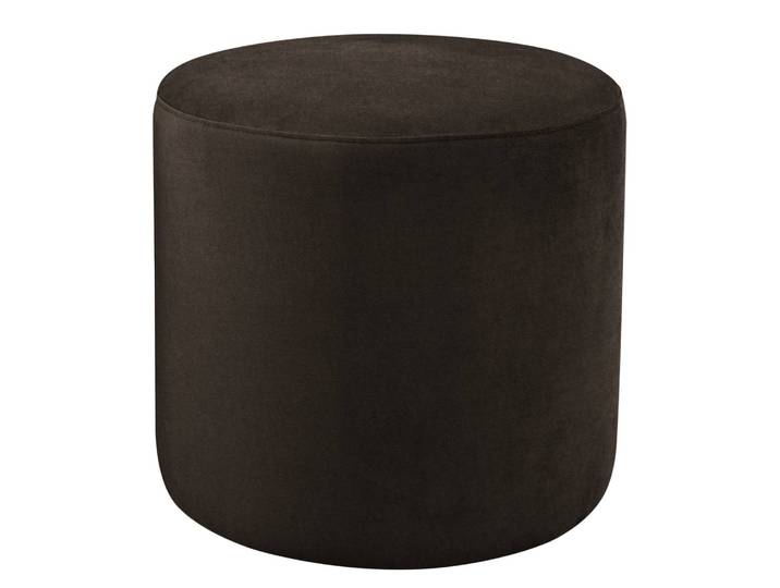 Polsterhocker Moulton 45 x 46cm Braun/Espresso Samt Onoli: Espresso
