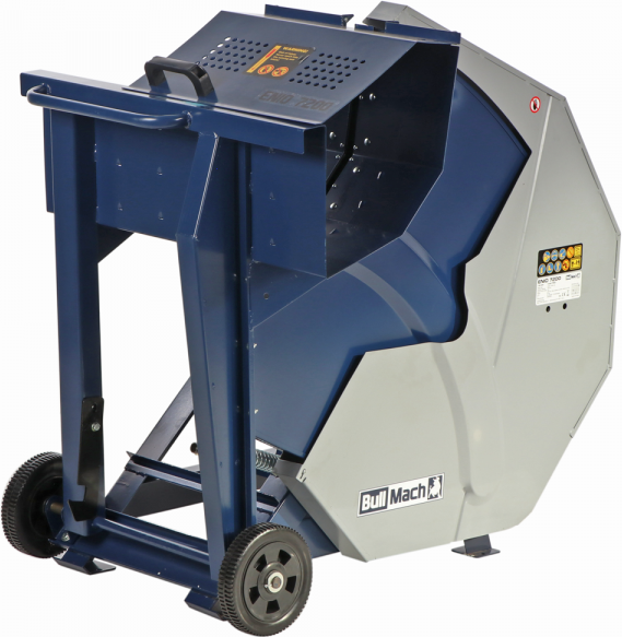 BullMach ENIO 7200 - Scie à bûche électrique - Scie circulaire à chevalet monophasée