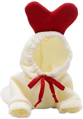 ModernMart Cute Fruit Dog Clothes: Warm Fleece Pet Hoodies For Small Dogs Apple XL