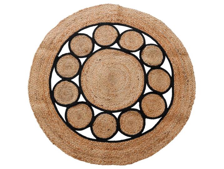Home Styling Collection Juteteppich Ø 90 cm, Braun, Naturmaterialen, Ethno, Rund, 90x90 cm, pflegeleicht, Teppiche und Böden, Teppiche