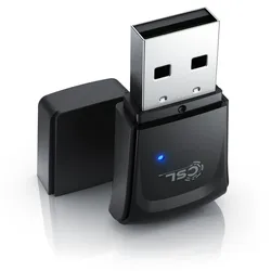 CSL WLAN 300 Mbit/s USB Stick Adapter - WiFi Adapter - Verschlüsselung WEP WPA WPA2 - 2,4 Ghz 2T2R - Verstärkung 18 dBm - für Windows 7 - 11