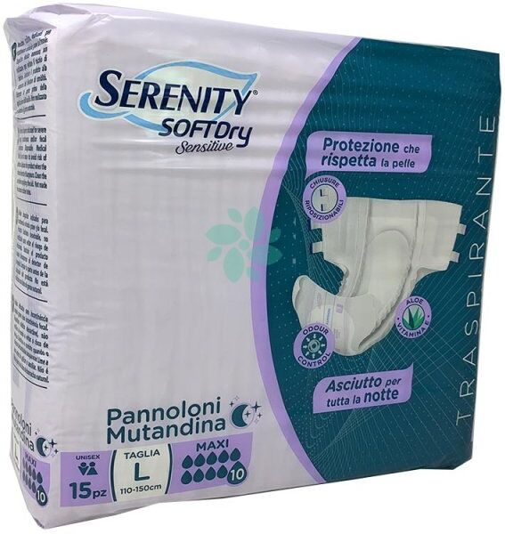 Serenity Mutandina Assorbente Sensitive Maxi L 15 Pezzi