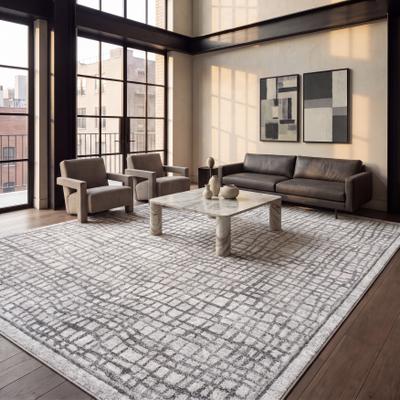SAFAVIEH Adirondack Abstract Grid Distressed Rug
