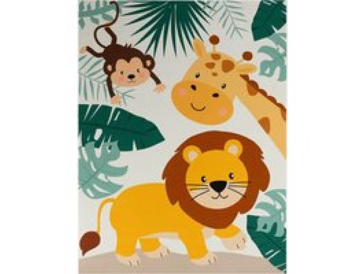 Tapis pour enfants Bini beige 200 cm carré