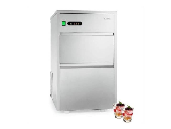 Klarstein Eiswürfelmaschine Powericer XL Eiswürfelmaschine Industrie 145 W 20 kg/24h 3,5 kg, Eiswürfelbereiter Ice Cube Maker industriell für Gastro & Bar