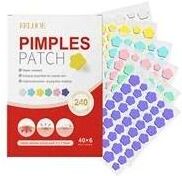 Uplifted Finds Acne Pimple Patch 240pcs Heart Star Flower Round Shape Moisturizing Blemish Covers 240 Pcs Flowers