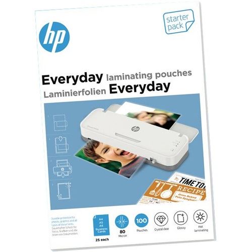HP Laminierfolien Everyday Starter Set 80 Micron