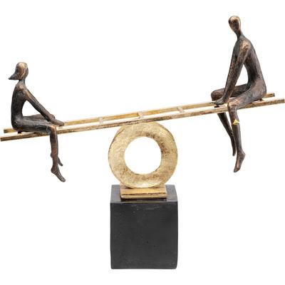 Dekoobjekt KARE DESIGN "Deko Objekt Balance", gold (goldfarben), B:45cm H:40,5cm T:12,5cm, Polyresin, Dekofiguren