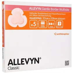 Allevyn Gentle Border Multisite 17,1x17, 5 St