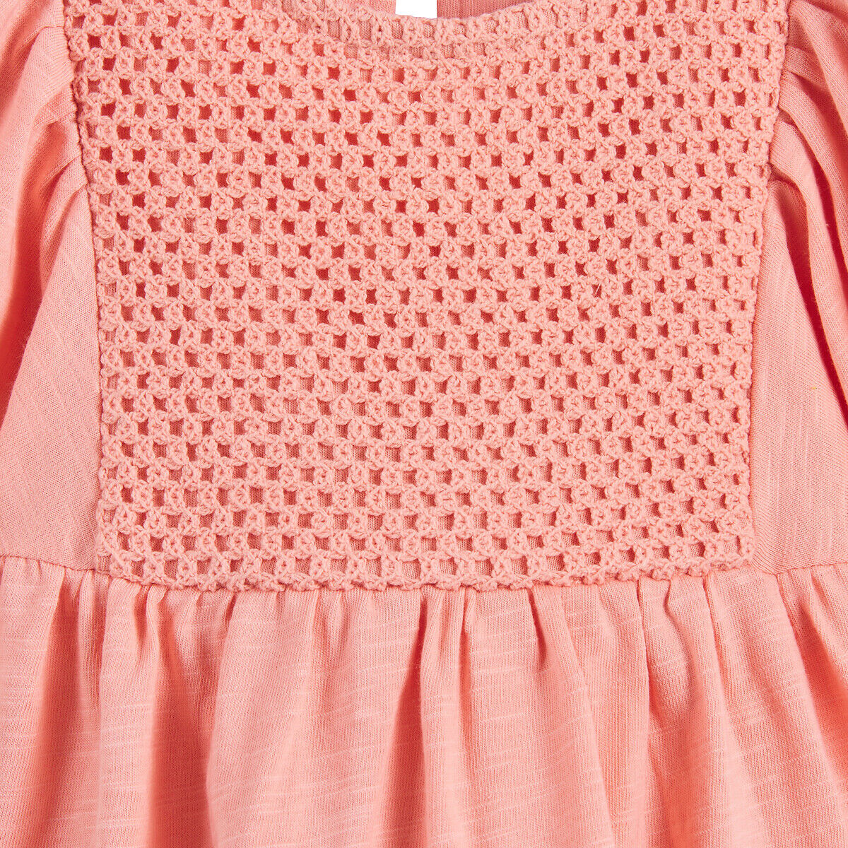 LA REDOUTE COLLECTIONS T-shirt blouse avec empiècement en macramé