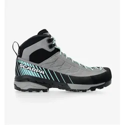 Scarpa, Damen, Wanderschuhe, Trekkingschuhe Damen Mescalito Trk 2 GTX - midgray/aqua (39), Blau, Grau