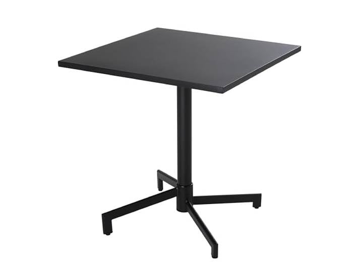 Oviala Table de Jardin carrée bistrot avec Plateau Rabattable 70cm Anthracite - Palavas