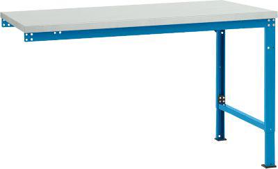 Manuflex Ansatztisch UNIVERSAL Spezial, Tischplatte Kunststoff, 1500x1000, lichtblau