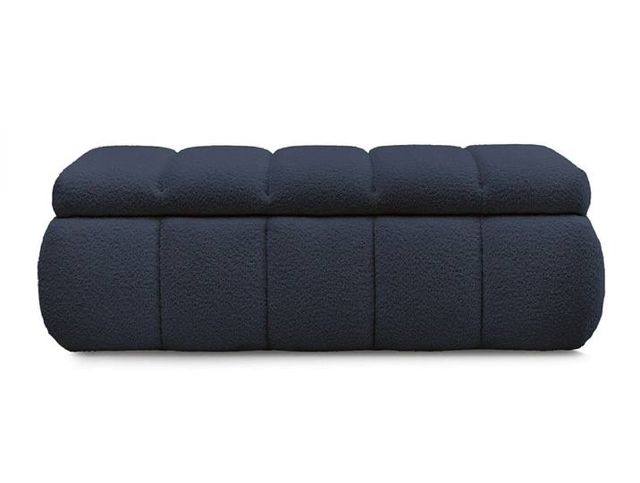 Bettkasten BOBOCHIC DENALI Boucle-Stoff dunkelblau