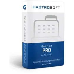 Kassensoftware Gastronomie GastroSoft Professional - unlimitierte Tische - inkl. Finanzamt TSE & Aktivierung via Internet 399€ UVP