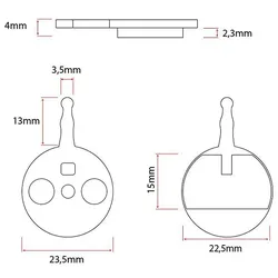 Bremsscheibe CT010-C Keramikscheibe [Ewheel] - 2 Sätze