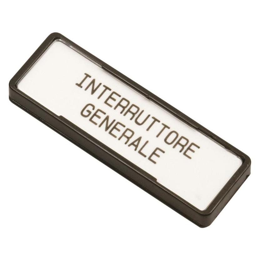 Brady 17x70 adhesive plate holder (TAG HOLDER 17X70 ADHESIVE)
