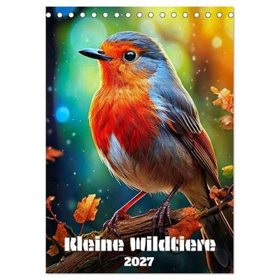 Kleine Wildtiere (Tischkalender 2027 DIN A5 hoch), CALVENDO Monatskalender