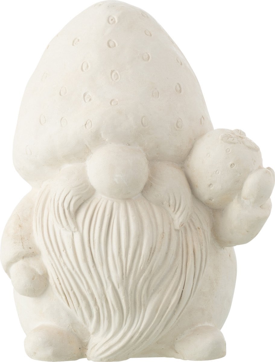 J-Line Decoratie Kabouter voor Buiten - Beige - Small