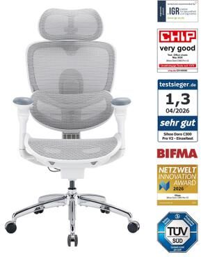 Sihoo Doro C300 Pro V2 Ergonomic Office Chair, 8D Synchronized Arm Support Adult, Home & Gaming, 330lbs - N/A