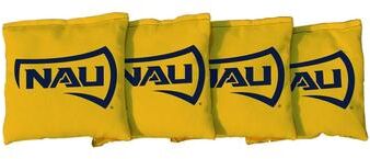 Skip's Garage Northern Arizona University Lumberjacks Yellow Cornhole Bags