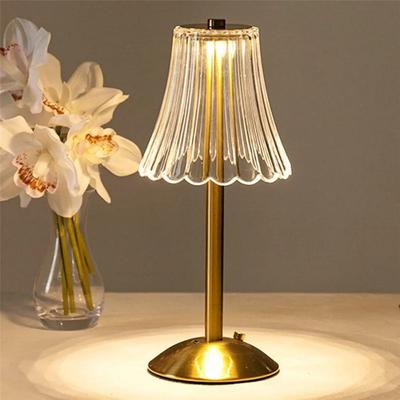 Uplifted Finds Crystal Table Lamp Trichromatic Dimming Cordless Night Light For Bedroom Living Room 2