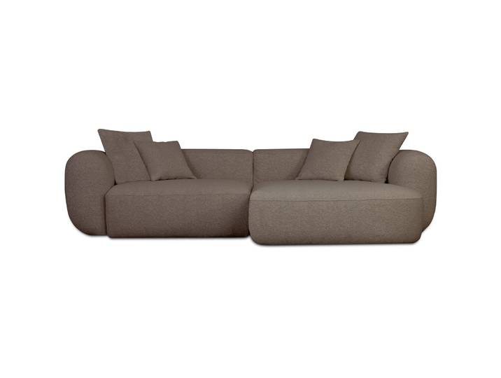 Modulares Ecksofa Baomi, L-förmig, rechtsseitig, hellbrauner