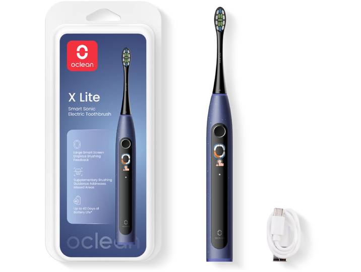 Oclean X Lite intelligente elektrische sonische tandenborstel in donkerblauw