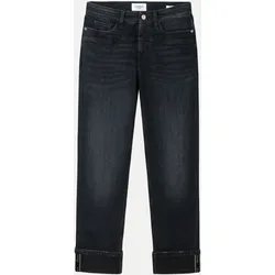 Jeans Pearlie mit Saumumschlag Schwarz 44/30