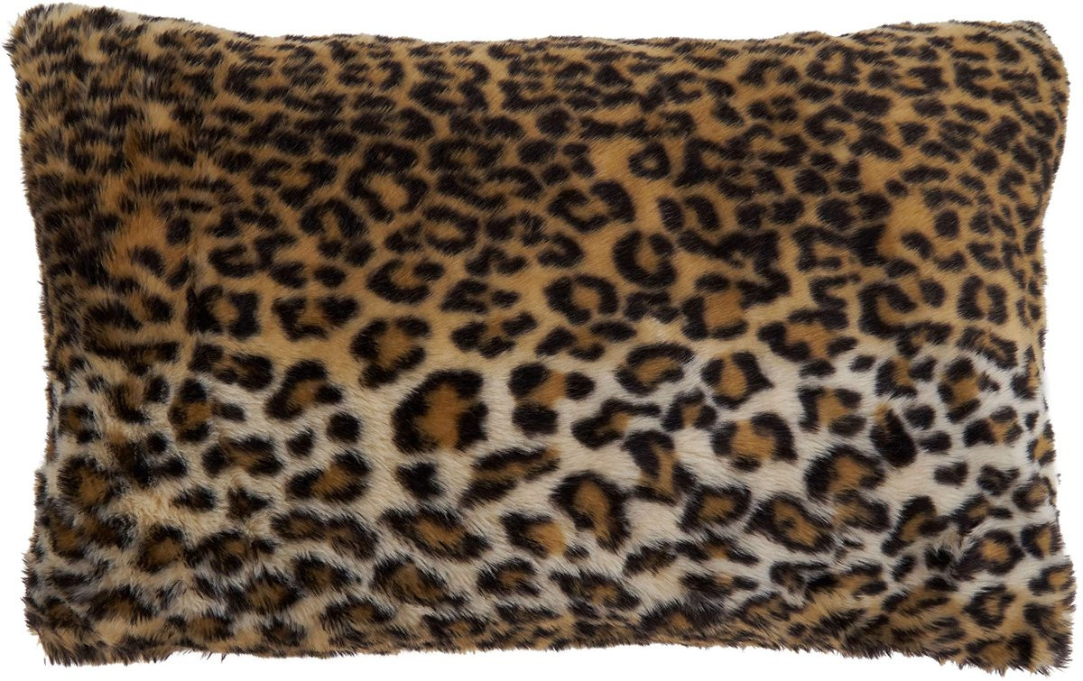 Omgoods Imitatiebont Sierkussen met Cheetah Print 30 x 50 cm