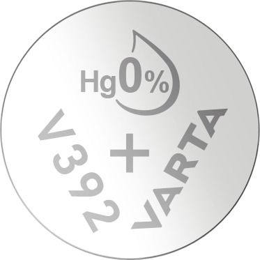 Varta Batterien V392/SR41 Knopfzelle, 1 Stück, Silver Coin, 1,55V, kindersichere Verpackung, für elektronische Kleingeräte - Uhren, Autoschlüssel, Fernbedienungen, Waagen 00392 101 401