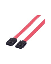 VALUE Secomp SATA-Kabel Serial ATA 150/300/600 SATA W bis W 50 cm eingerastet Rot (11.99.1550)