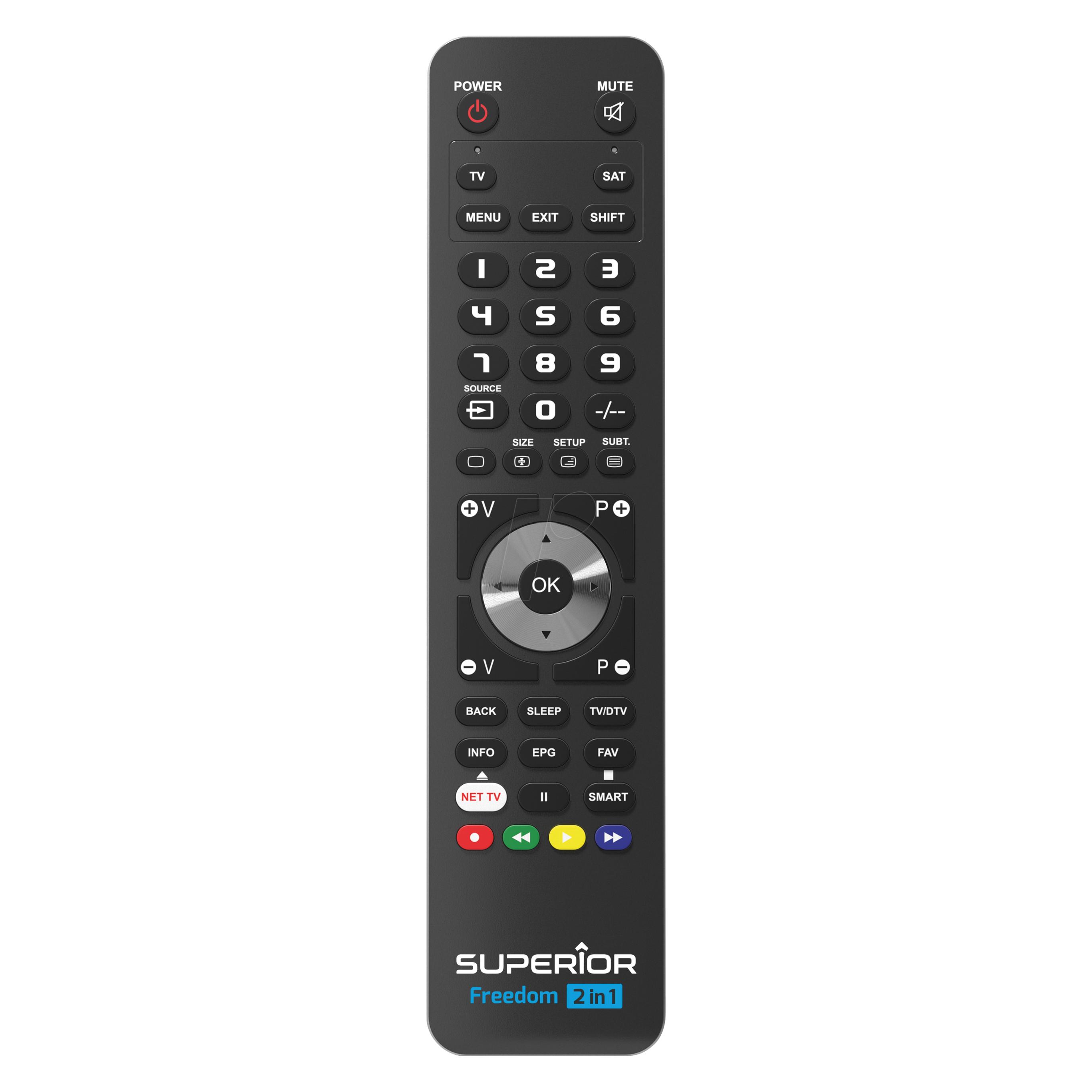 Superior Freedom-2/1 (Universal Fernbedienung, Infrarot) (Freedom Usb 2in1)