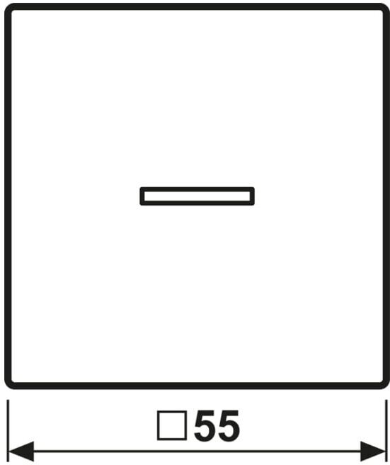 JUNG Bouton-poussoir simple HOME BT AS 17101 P WW (BTAS17101PWW)