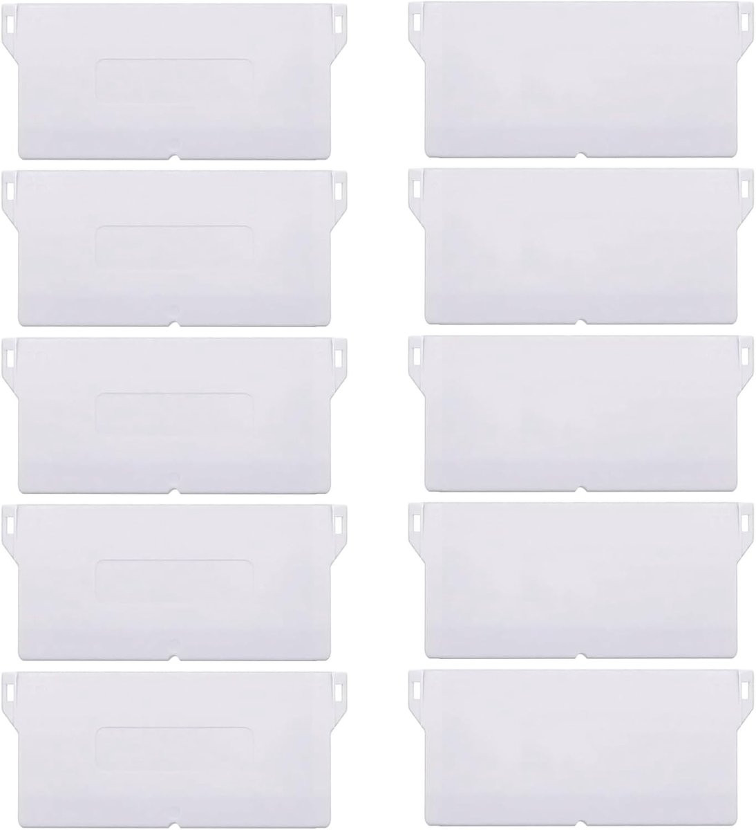10 stuks vervangende gewichten voor verticale jaloezieën - wit - 100 mm