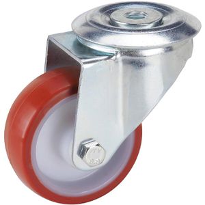 Dörner+Helmer Schwerlastrolle 731546, Lenkrolle, 80mm Ø, Polyurethan, Tragkraft 100kg