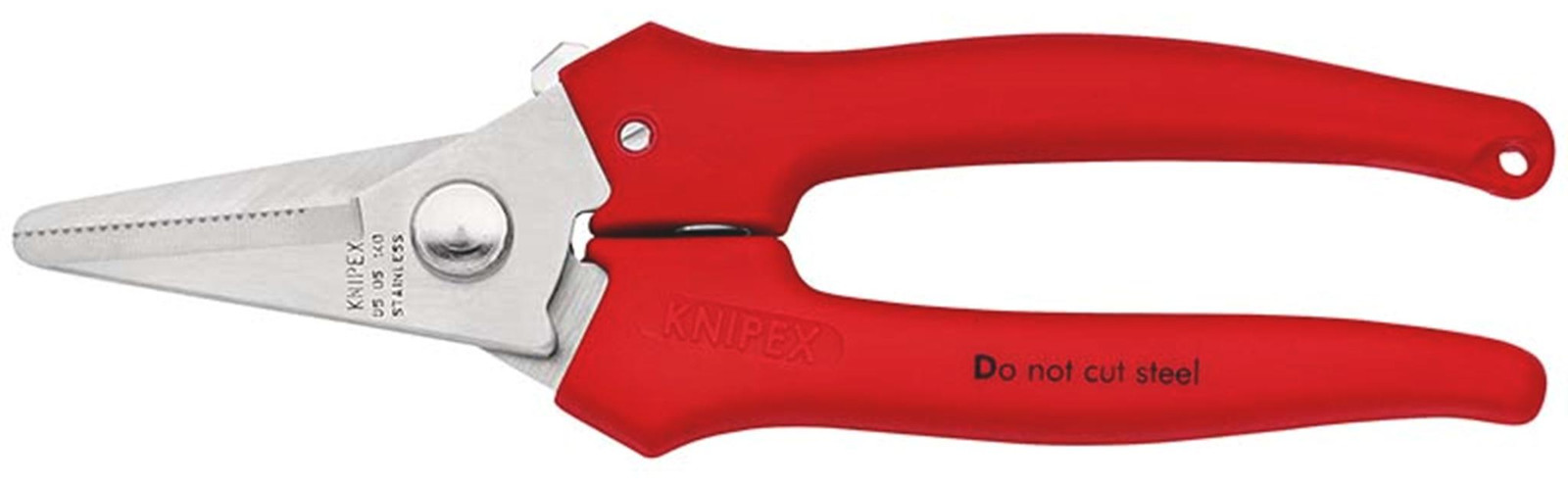 Knipex universele schaar met kunststof coating, 140 mm, gepolijst - 95 05 140