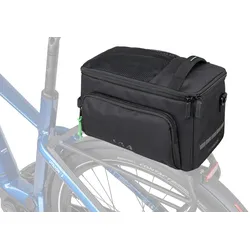 CONTEC Gepäckträgertasche Via Commuter schwarz inkl. vormontiertem Racktime Snap-it Ada