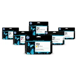 HP Original 727 Druckerpatronen - 6er Multipack