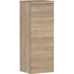 hansgrohe Xelu Q Halbhochschrank, 400x350, eine Tür, Türanschlag links, 2 Glasfachböden, 54129700, Farbe: Möbel Eiche Natur/Griff Mattweiß