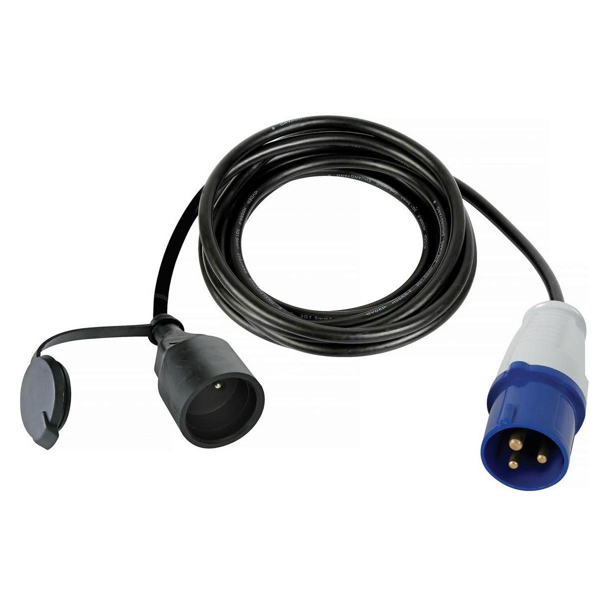 Velleman Kabel - Kupplung Auf Cee-Stecker - 3 m - Stecker-Typ E (Französisches System) (3 m, CEE 7/5) (ECEEA4)