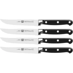 Zwilling Professional "S" 4er Set Steakmesser, Küchenmesser, Silber, Schwarz