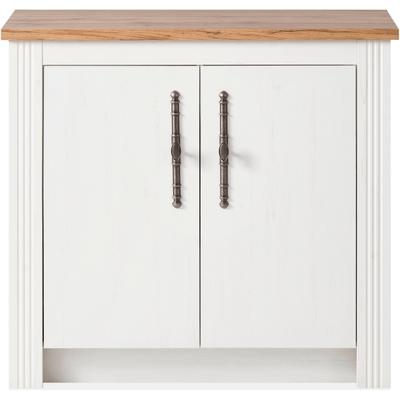 Unterschrank OTTO HOME "KS-Westminster", weiß (pinie weiß dekor), B:100cm H:92cm T:60cm, Schränke, Unterschrank, im romantischen Landhausstil, Breite 100 cm, exclusiv by Otto