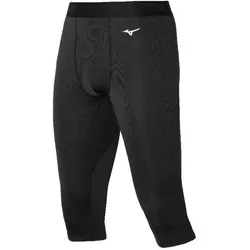 Mizuno, Unisex, Tights, Breath Thermo Mid Weight (L), Schwarz