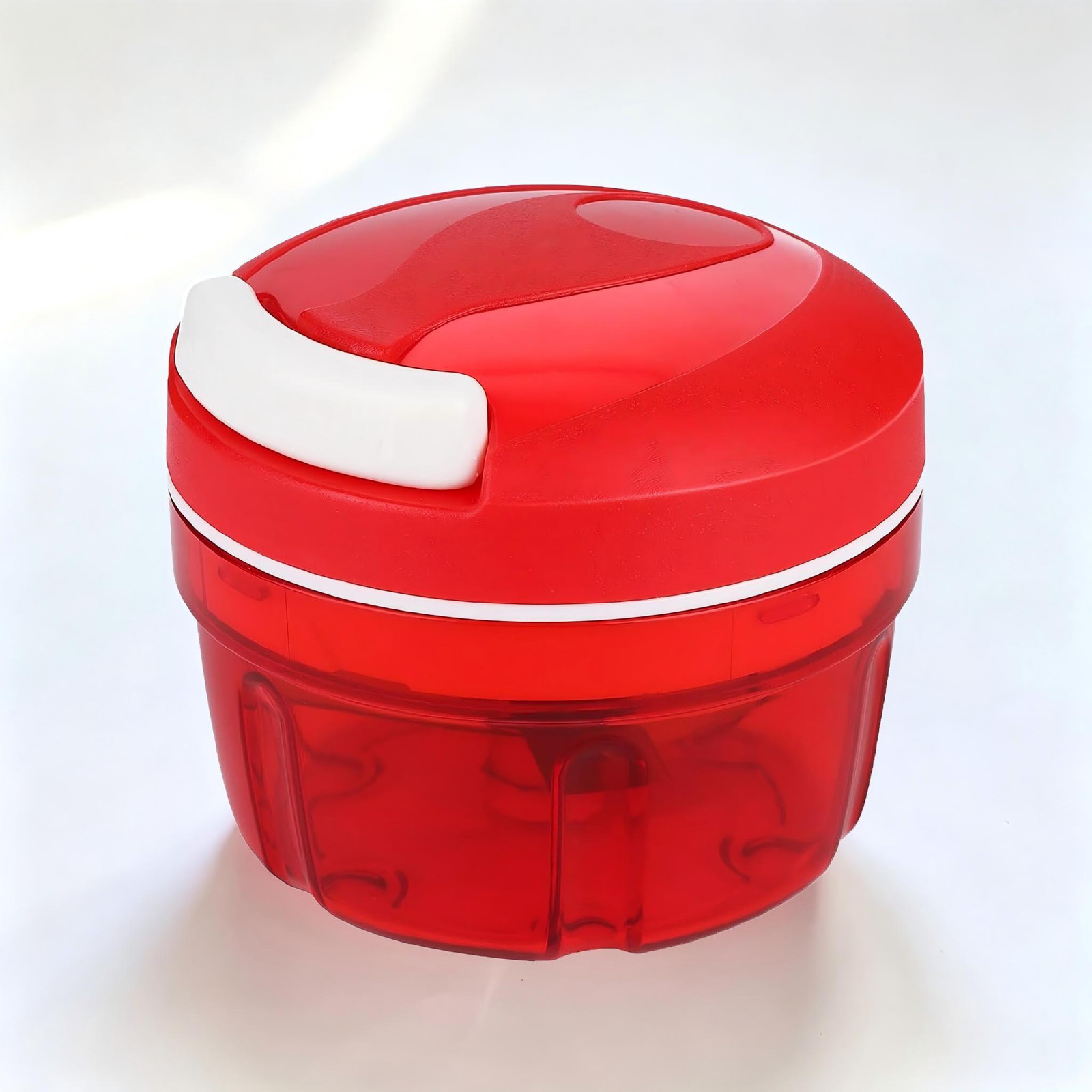 Dripio Handmatige uienhakker met trekkoord, 300 ml, rood