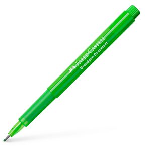 Faber-Castell Fineliner Broadpen Document 155466, Strichbreite 0,8 mm, hellgrün