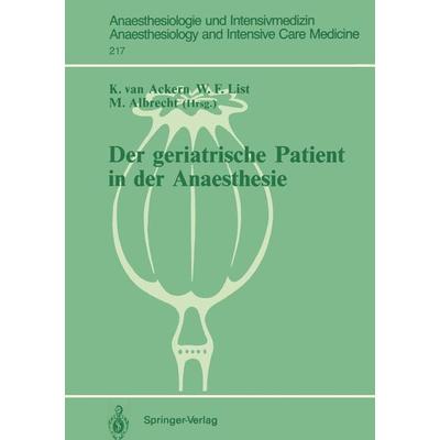 Der geriatrische Patient in der Anaesthesie, Taschenbuch von , Springer Berlin, 978-3-540-53506-5