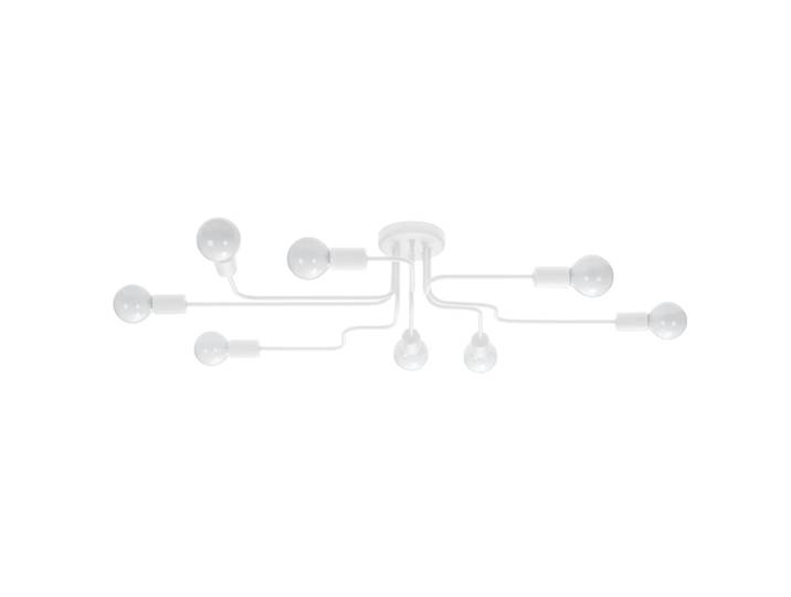 Lustre Acier Blanc E27 8 Vector
