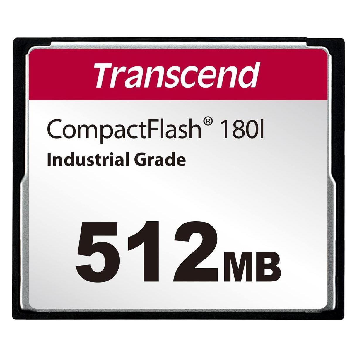 Transcend 512MB CF Card SLC mode WD-15 Wide Temp (P) (CF) (TS512MCF180I)