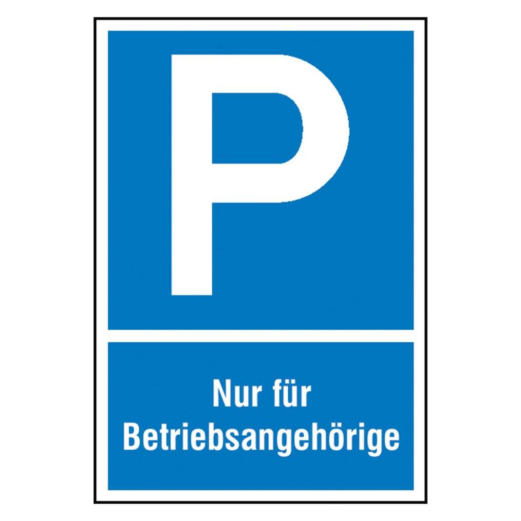 SafetyMarking Parkplatzschild P Nur für Betriebsangehörige (41.5117)